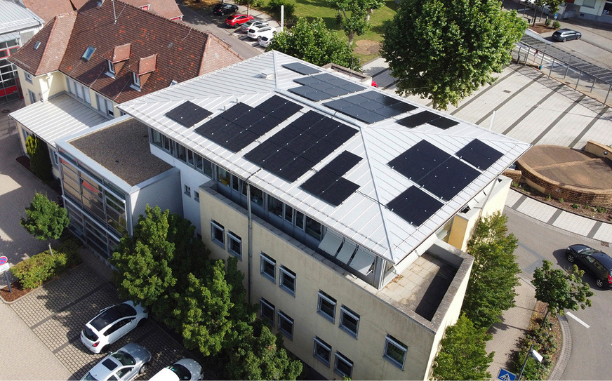 Das Arbeitsamt von Waghäusel wird gleichfalls mit Sonnenstrom versorgt.