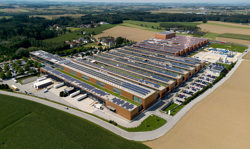 Das moderne Werk in Sattledt in Oberösterreich.