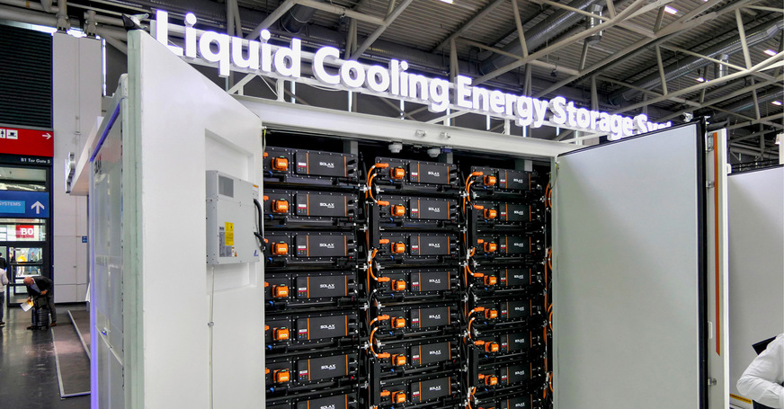 Großspeicher waren auch auf der Messe in München ein Schwerpunkt.