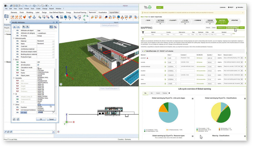 Auch für die ganzheitliche Betrachtung der Umweltauswirkung von Gebäuden und die Ökobilanzierung werden KI-Programme angeboten.