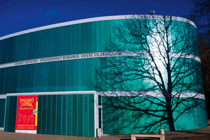 Fassade des neuen Neanderthal-Museums in Mettmann.