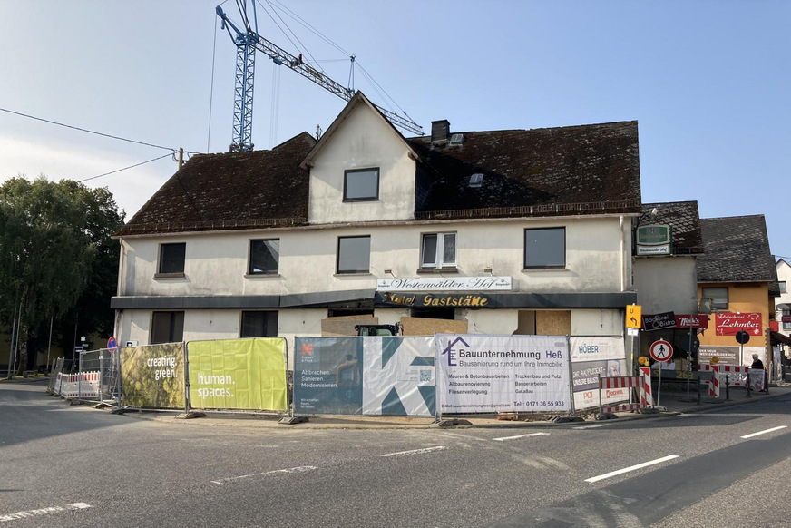 Der Westerwälder Hof kurz vor der Sanierung