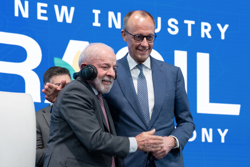 Eröffnung mit Bundeskanzler Friedrich Merz und Brasiliens Präsident Luiz Inácio Lula Da Silva
