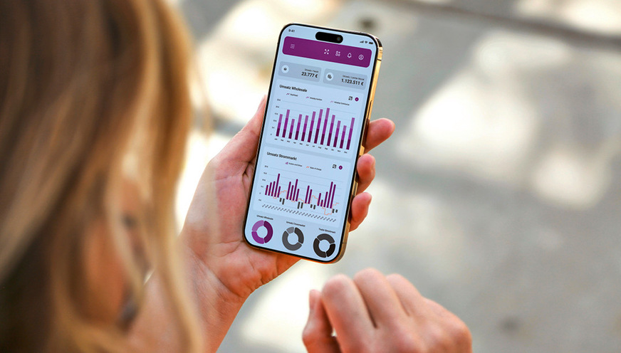 Über ein Dashboard können Kunden die Erlöse am Strommarkt verfolgen.