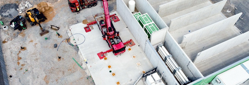 Elektrolyseurbaustelle von Tyczka in Schweinfurt