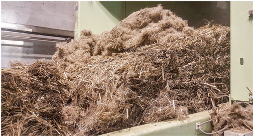 6 Wirkt nachhaltiger als jeder Joint: Gehäckseltes Hanfstroh ist ein durch und durch ökologischer Bau- und Dämmstoff. - © Bild: Hanffaser Geiseltal e.G. 6 Wirkt nachhaltiger als jeder Joint: Gehäckseltes Hanfstroh ist ein durch und durch ökologischer Bau- und Dämmstoff.