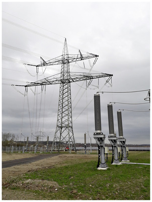 An dieser Freileitung ist der Energiepark Witznitz ­angeschlossen.