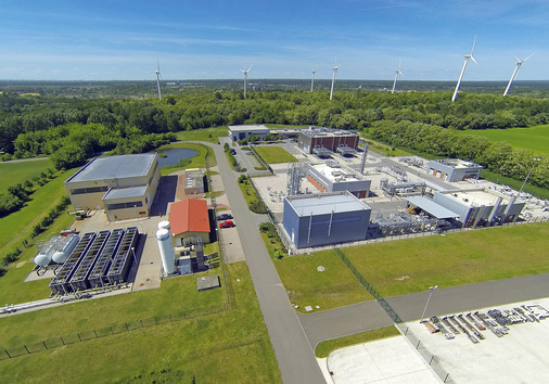 Auf dem Gasspeichergelände im brandenburgischen Rüdersdorf untersucht EWE das Wechselspiel zwischen Ein- und Ausspeicherung.