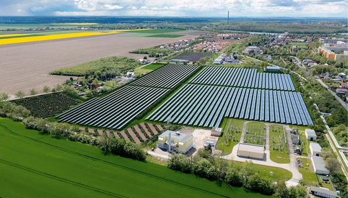 So wird Deutschlands größte Solarthermieanlage aussehen, wenn sie fertig ist. - © Bild: Leipziger Gruppe So wird Deutschlands größte Solarthermieanlage aussehen, wenn sie fertig ist.