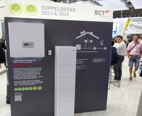 Heimspeicher von RCT Power auf der EES Europe 2024.