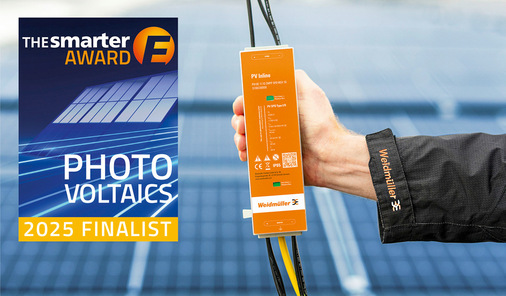 PV Inline von Weidmüller ist ein kompaktes Schutzgerät für die DC-Installation auf dem Dach.