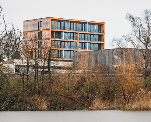 7  Campus Holzbau Schmäh, Meersburg
 Bauherr:  Schmäh Immobilien GmbH
 Architektur:  Klingelhöfer Krötsch Architekten PartGmbB
 Bauphysik:  GSA Körner GmbH