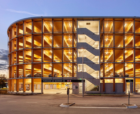 8  Holzparkhaus, Wendlingen
 Bauherr:  Stadt Wendlingen am Neckar
 Architektur:  herrmann+bosch architekten
 Bauphysik:  GN Bauphysik