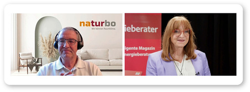 Andreas Tanner, Geschäftsführer von Naturbo, stellte die positiven Seiten der Strahlungswärme heraus, die Klimaplatten aus Lehm liefern.