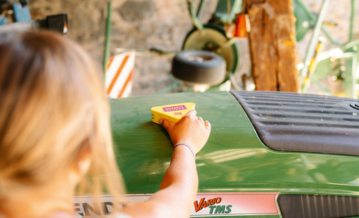 Positionierung in der Maschinenhalle.