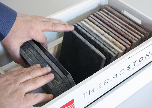 Steinreich: Die Auswahl verschiedener Platten ist vielfältig.