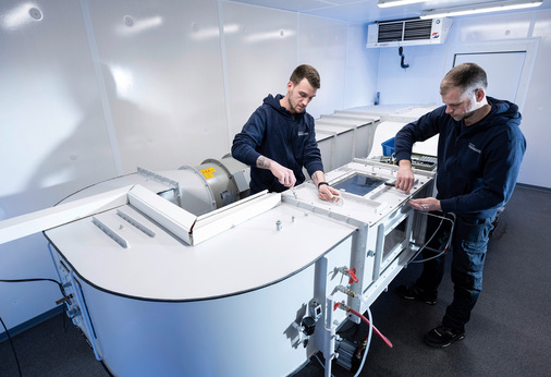 Klimawindkanal für Forschungszwecke und Sensortests unter extremen Umweltbedingungen