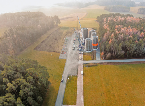 Windpark der Gemeinde in Weißenbrunn