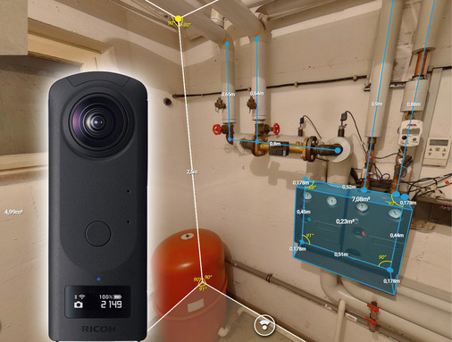 Fotogrammetrie-Lösungen generieren  360-Grad-Fotopanoramen aus den erfassten Daten – mit einer Messfunktion für Längen oder Flächen.
