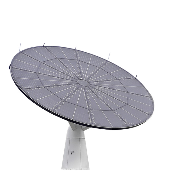 Der Solartracker an der Zufahrt zum Werksgelände markiert den neuen Zukunftspark.