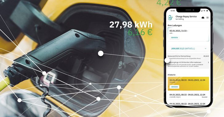 Der neue Service vereinfacht die rechtskonforme Abrechnung der Strommengen für E-Dienstwagen. - © Foto: Phoenix Contact Der neue Service vereinfacht die rechtskonforme Abrechnung der Strommengen für E-Dienstwagen.