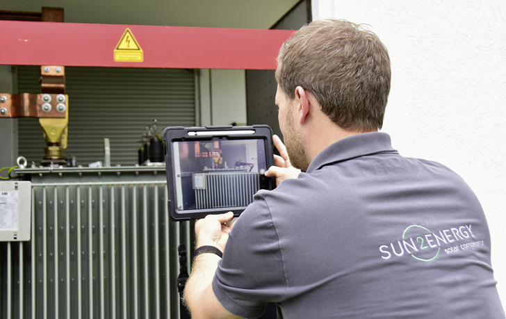 Fotos werden in der Tabtool-App direkt der Anlagenkomponente zugeordnet.