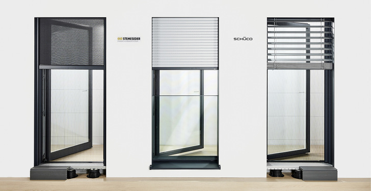 Schüco Perfect soll gewerkeübergreifend Voraussetzungen für das serielle Bauen bieten, für Schüco Fenster und Schiebesysteme aus Aluminium und Kunststoff.