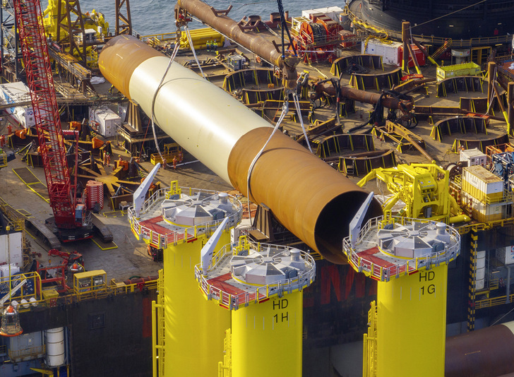 Bau des Offshore-Windparks He Dreiht durch EnBW - © Foto: EnBW Bau des Offshore-Windparks He Dreiht durch EnBW