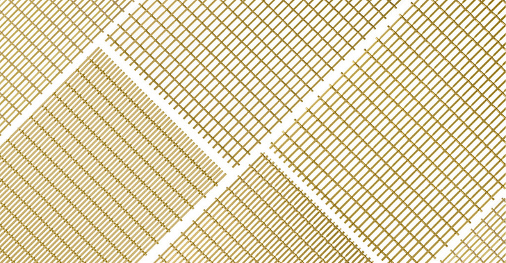 Die funktionale Vielfalt von PC-ALU wird durch seine ästhetischen Möglichkeiten ergänzt. Die Aluminiumgewebe sind mit einer Eloxierung in vielfältigen Farbnuancen lieferbar.