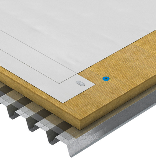 Die K-Roc Flachdachplatte 70/039 ist für die lose Verlegung mit Auflast wie auch für die mechanische Befestigung geeignet.