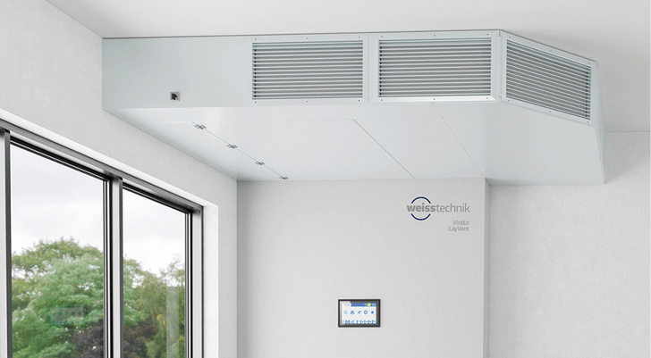 Eine optimale Lufthygiene mit höchstmöglichem Infektionsschutz soll das Schichtlüftungsgerät Vindur Lay Vent in Klassenräumen sicherstellen.