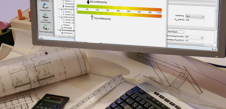 Mit GEG-Software lassen sich unter anderem Energieausweise erstellen und Gebäudedaten erfassen.