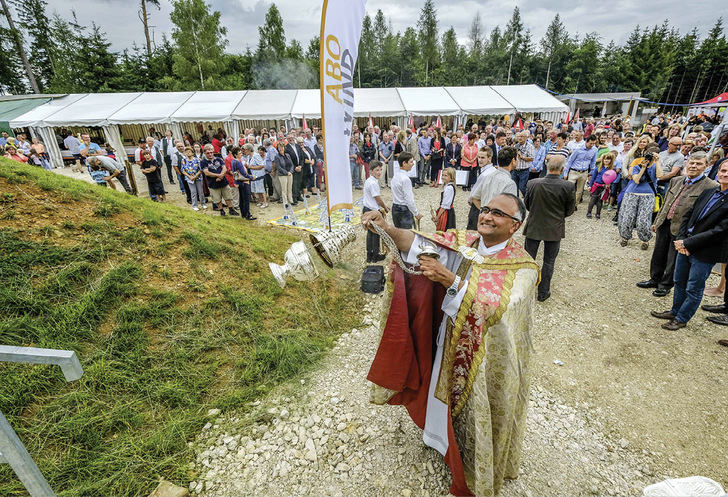 2016, Bürgerfest im Windpark Dinkelsbühl-Waldburgstetten in Bayern und der geistliche Segen