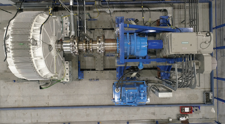 500-Kilowatt-Modell des Pseudo Direct Drives  beziehungsweise Magnetgetriebes, wie es im Deutschen heißt.