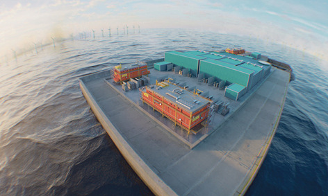 Geplante belgische Energieinsel