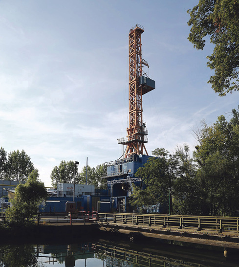 Heizkraftwerk München-Süd (Stadtwerke München):  Probebohrungen für die größte  Geothermieanlage Deutschlands.