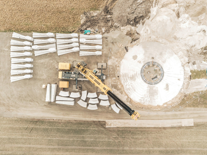 Fertigbeton-Skelett-Fundament von Anker