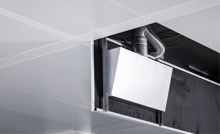 Das Zuluftelement Air Box S ist aus emissionsarmen Materialien gefertigt und lässt sich recyceln. - © Bild: Lindner Group Das Zuluftelement Air Box S ist aus emissionsarmen Materialien gefertigt und lässt sich recyceln.