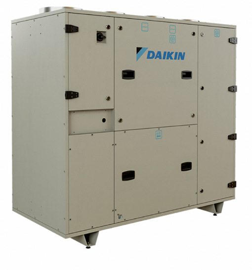 Dank 50 mm Mineralwolldämmung arbeiten die Kompaktlüftungsgeräte Modular T leise. Noch leiser macht sie ein auf Wunsch erhältlicher Schalldämpfer. - © Bild: Daikin Dank 50 mm Mineralwolldämmung arbeiten die Kompaktlüftungsgeräte Modular T leise. Noch leiser macht sie ein auf Wunsch erhältlicher Schalldämpfer.