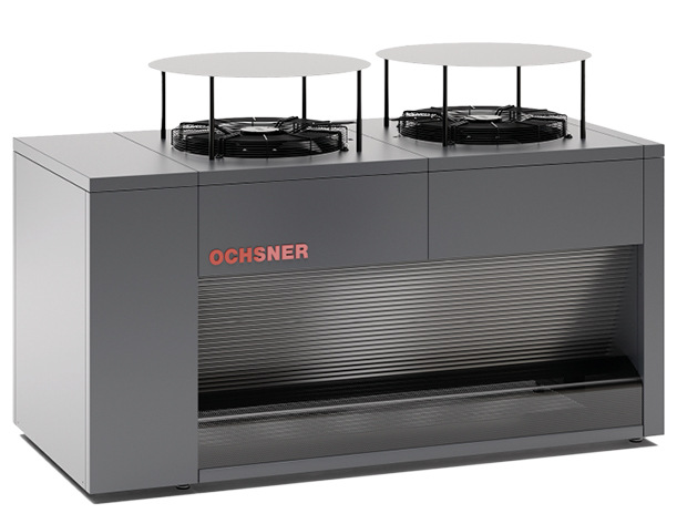 Der Doppeltischverdampfer im Außenteil der Wärmepumpe Air Hawk 1850 verursacht mit einem nominalen Schallleistungspegel von 57,2 dB(A) laut Hersteller nur geringe Geräuschemissionen.