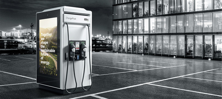 Das Schnellladesystem Charge Post lässt sich wegen der leicht zugänglichen und modular aufgebauten Funktionsaggregate – dazu gehören Batterieelemente, Monitore und die Kühlung – einfach warten.