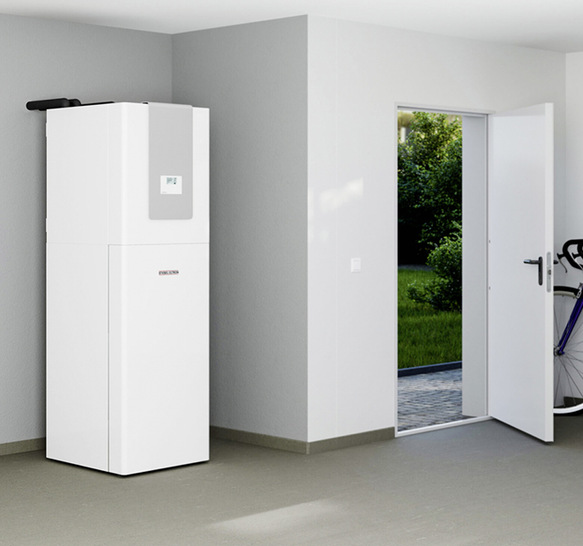 Die Sole/Wasser-Wärmepumpe WPE-I 06 HW 230 Premium gibt es als Standardlösung mit einem integrierten Warmwasserspeicher.