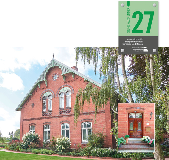 Der erste Landespreis in der Sanierung ging an Familie Tjaden aus Großefehn im Landkreis Aurich. Sie hat einen unter Denkmalschutz stehenden Gulfhof, -Baujahr 1914, zu einem KfW-Effizienzhaus 70 saniert. Ein Gulfhof ist eine Bauernhausform, die im 16. und 17. Jahrhundert in Norddeutschland aufkam. Im Vordergrund der Sanierung standen der Erhalt der Bausubstanz und des Gebäudecharakters sowie die nachhaltige Weiternutzung der landwirtschaftlichen Gebäude.