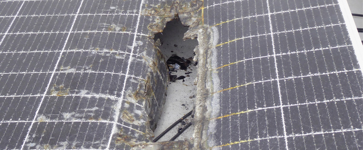 Mit dem Ausbau der Photovoltaik nehmen auch die Schäden zu.