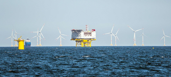 Errichtung von Windpark Baltic Eagle in der Ostsee