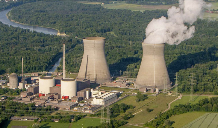 Das Atomkraftwerk in Grundremmingen: Der letzte Block wurde Ende 2021 abgeschaltet. - © Foto: RWE Das Atomkraftwerk in Grundremmingen: Der letzte Block wurde Ende 2021 abgeschaltet.