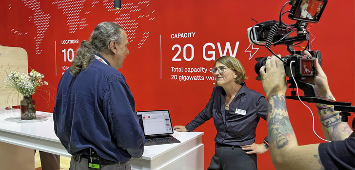 Katharina David im Gespräch mit Heiko Schwarzburger.