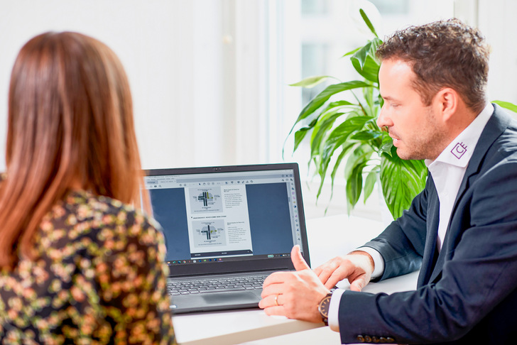 Software unterstützt die Beratung der Kunden und spart viel Zeit.