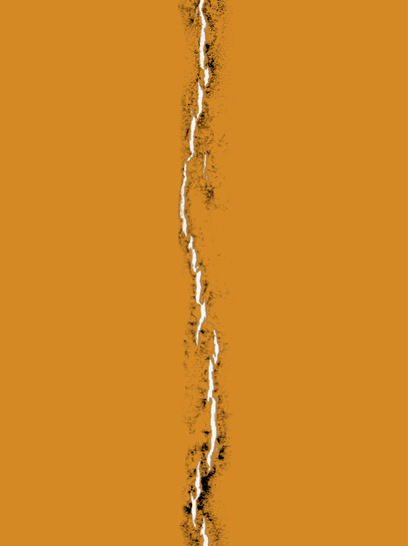 Ausgeprägter Riss in der Rückseite eines Moduls.