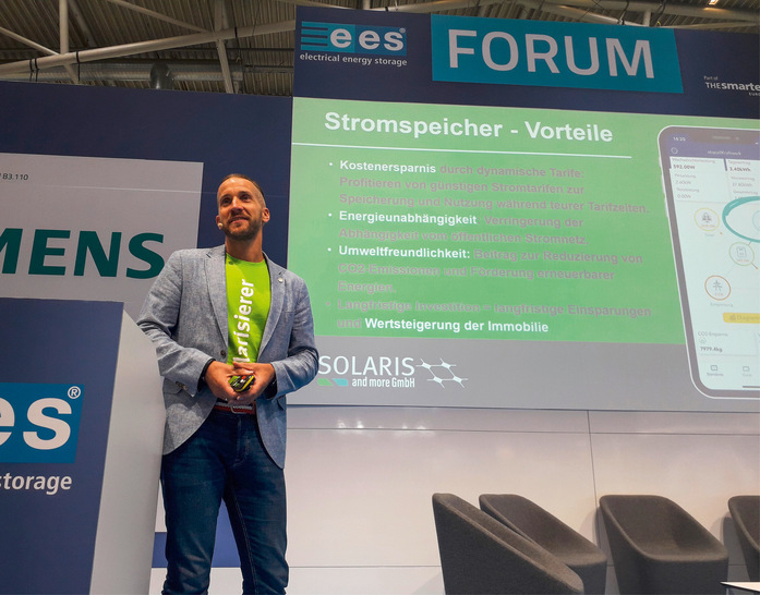 Markus Bolle von der Solaris and more GmbH hat bereits rund 1.500 Speicher installiert.
